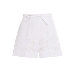 P.A.R.O.S.H. Tailored Floral Embroidered Shorts With Lace Detailing - NWT